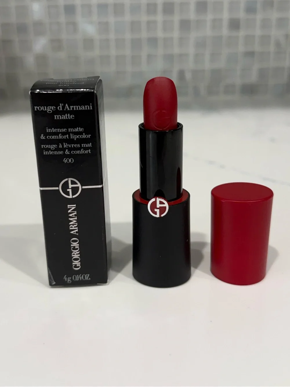 Giorgio Armani NEW rouge d’Armani matte lipstick Shade 400
